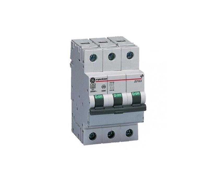 Miniature circuit breaker 691004 - 50A - 3P - 6KA - GE